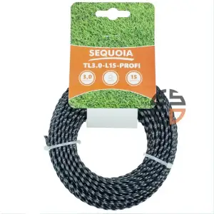 Ліска косильна SEQUOIA 3мм 15м кручений квадрат (TL3.0-L15-PROFI) UA