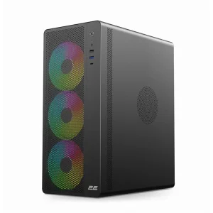 Корпус 2E GAMING Credo Plus V510B без БЖ, 1xUSB3.0, 1х USB 2.0, 1xUSB Type-C, 4x120мм RGB Rainbow, VGA 310мм, TG Side Panel, ATX, чорний (2E-V510B) UA