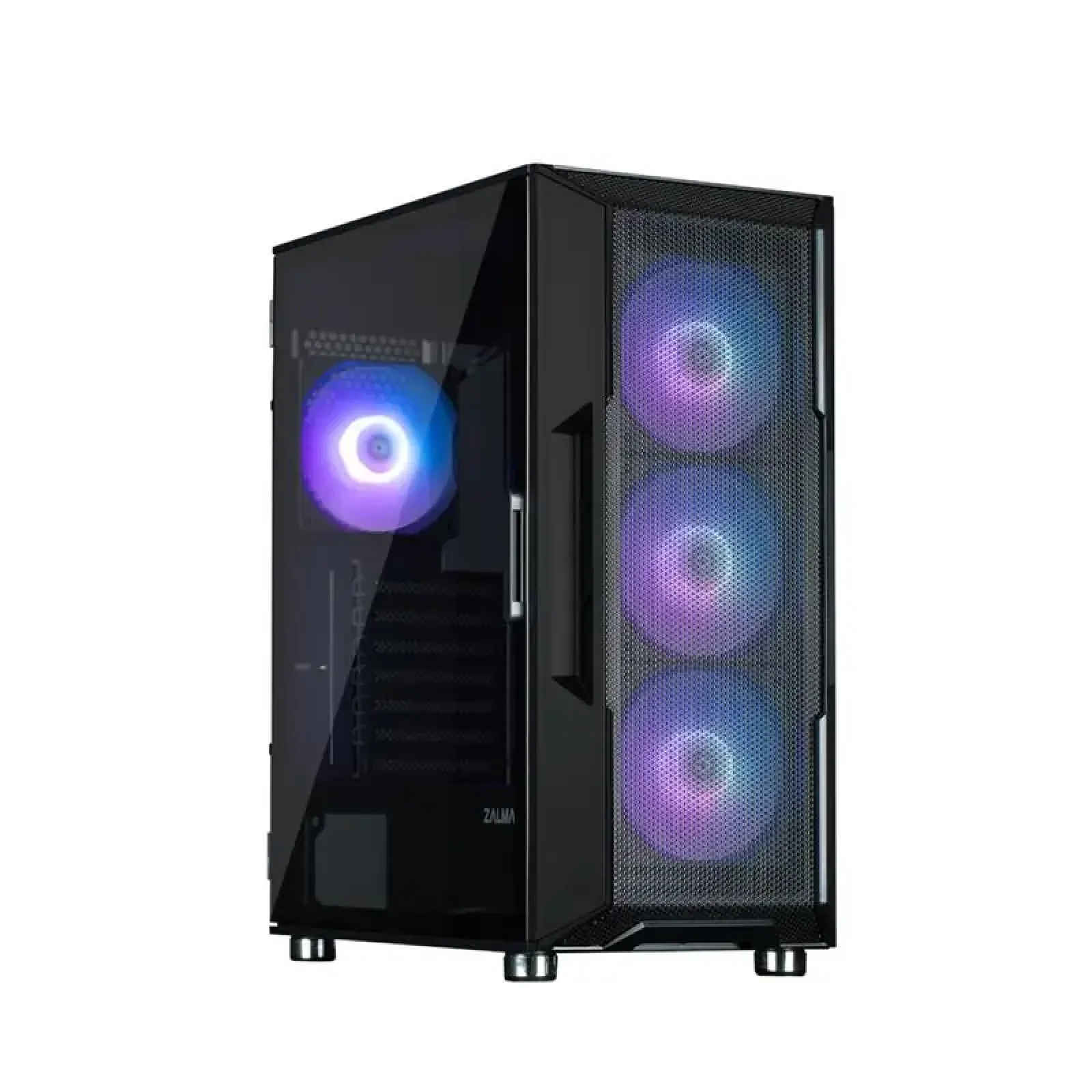 Корпус Zalman I3 Neo ARGB без БЖ, 2xUSB3.0, 1xUSB2.0, 4x120мм ARGB, VGA 355мм, LCS ready, TG Side Panel, ATX, чорний (I3NEOARGBBLACK) UA