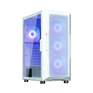Корпус Zalman I3 Neo ARGB без БЖ, 2xUSB3.0, 1xUSB2.0, 4x120мм ARGB, VGA 355мм, LCS ready, TG Side Panel, ATX, білий (I3NEOARGBWHITE) UA