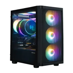 Корпус Zalman M4 SE без БП, 1xUSB3.0, 2xUSB2.0, 6x120мм FRGB, VGA 320мм, LCS ready, TG Side Panel, mATX, чорний (M4SEBLACK) UA