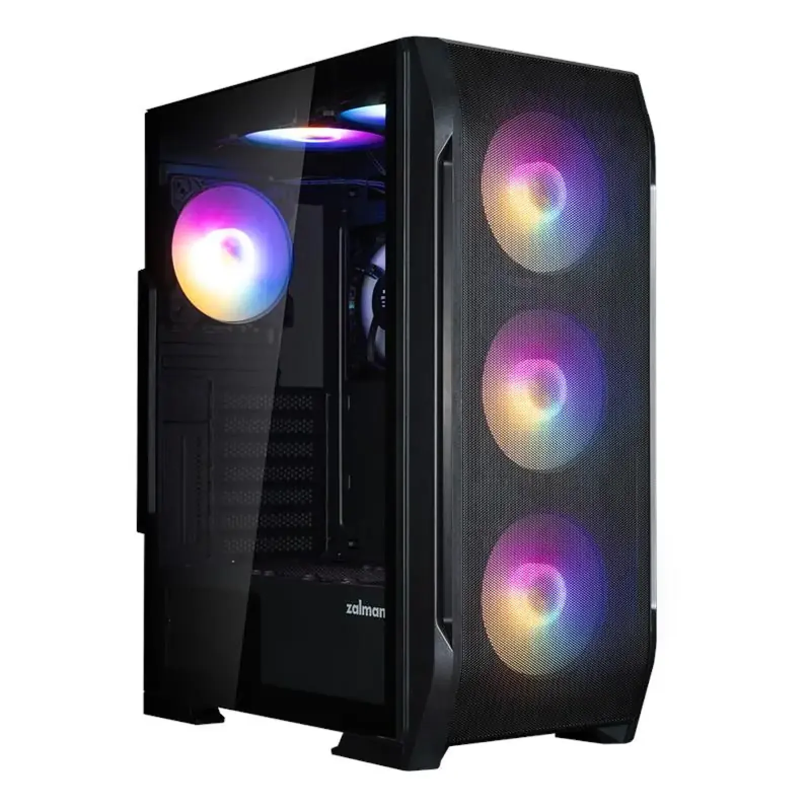 Корпус Zalman N7 PLUS V2 без БЖ, 1xUSB3.0, 2xUSB2.0, 6x120мм RGB Rainbow, 1x120мм, VGA 340мм, LCS ready, TG Side Panel, ATX, Black (N7PLUSV2) UA