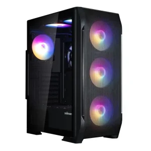 Корпус Zalman N7PLUSV2 з БЖ ZM700-LX3 1xUSB3.0, 2xUSB2.0, 6x120мм Rainbow RGB, 1x120мм, VGA 340мм, LCS ready, TG Side Window, ATX, чорний (N7PLUSV2+ZM700-LX3) UA