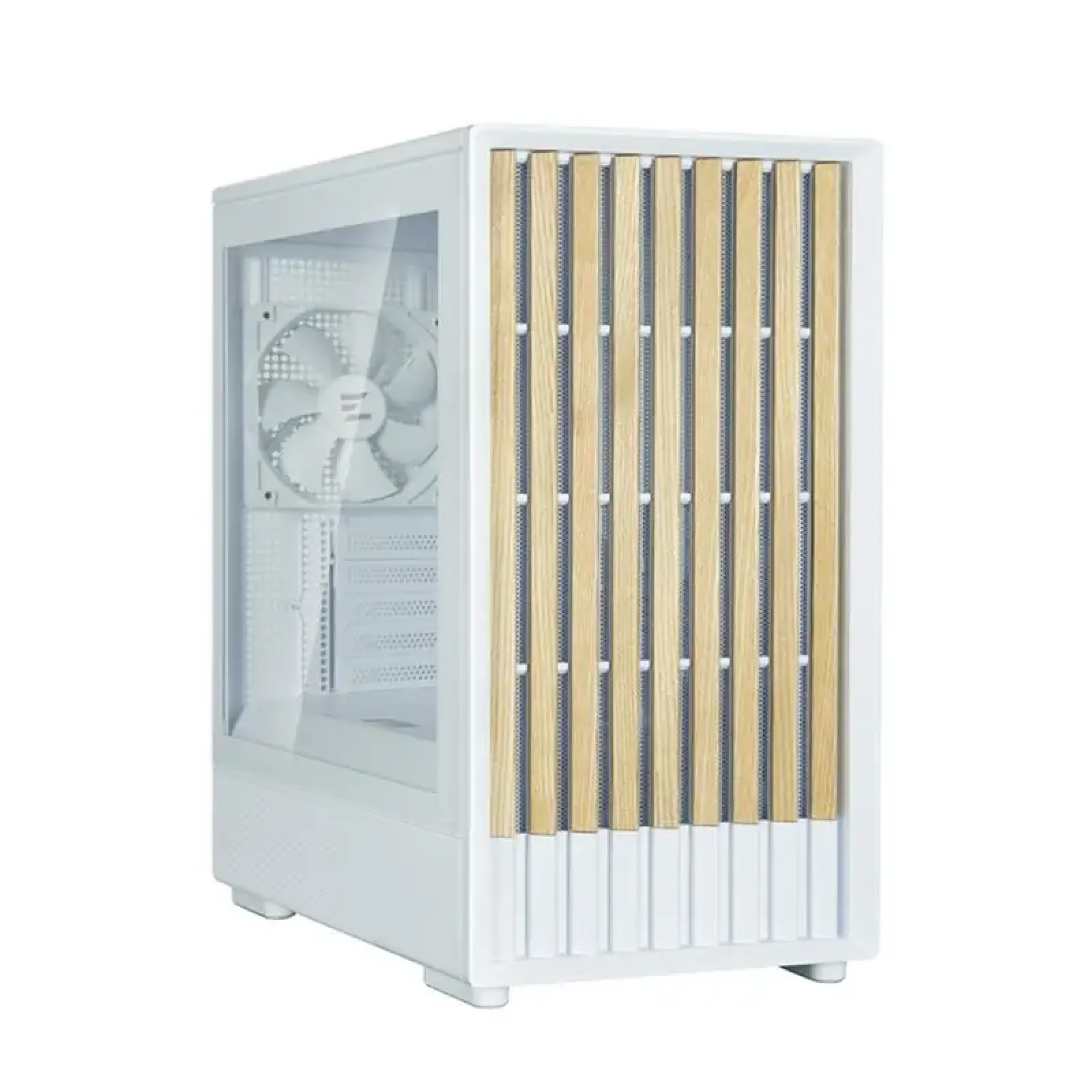 Корпус Zalman P10 Namu без БП, 1xUSB3.0, 1xUSBType-C, 2x120мм, 1x120мм ARGB, VGA 340мм, LCS ready, TG Side Panel, mATX, білий (P10NAMUWHITE) UA