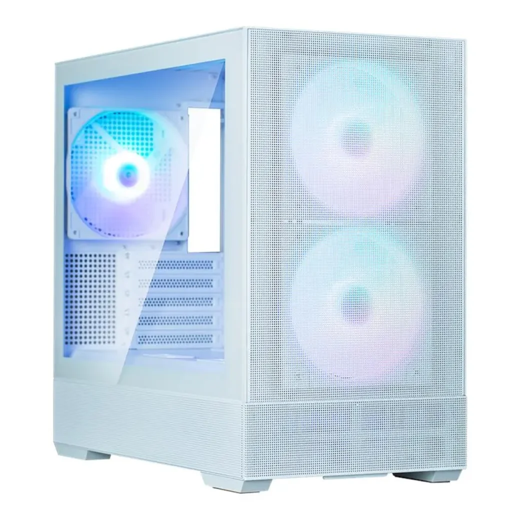 Корпус Zalman P30 AIR без БП, 1xUSB3.0, 1xUSBType-C, 3x140мм ARGB, VGA 392мм, LCS ready, TG Side Panel, mATX, білий (P30AIRWHITE) UA