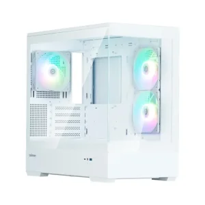 Корпус Zalman P30 White V2, без БЖ, 1xUSB3.0, 1хUSB Type-C, 3x120мм ARGB, TG Front/Side Panel, mATX, білий (P30WHITEV2) UA