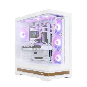 Корпус Zalman P40 NAMU без БЖ, 2xUSB3.0, 1x Type C, 3x120мм ARGB Reverse, 1x120мм ARGB, VGA 420мм, LCS ready, TG Side/Front Panel, ATX, білий (P40NAMUWHITE) UA