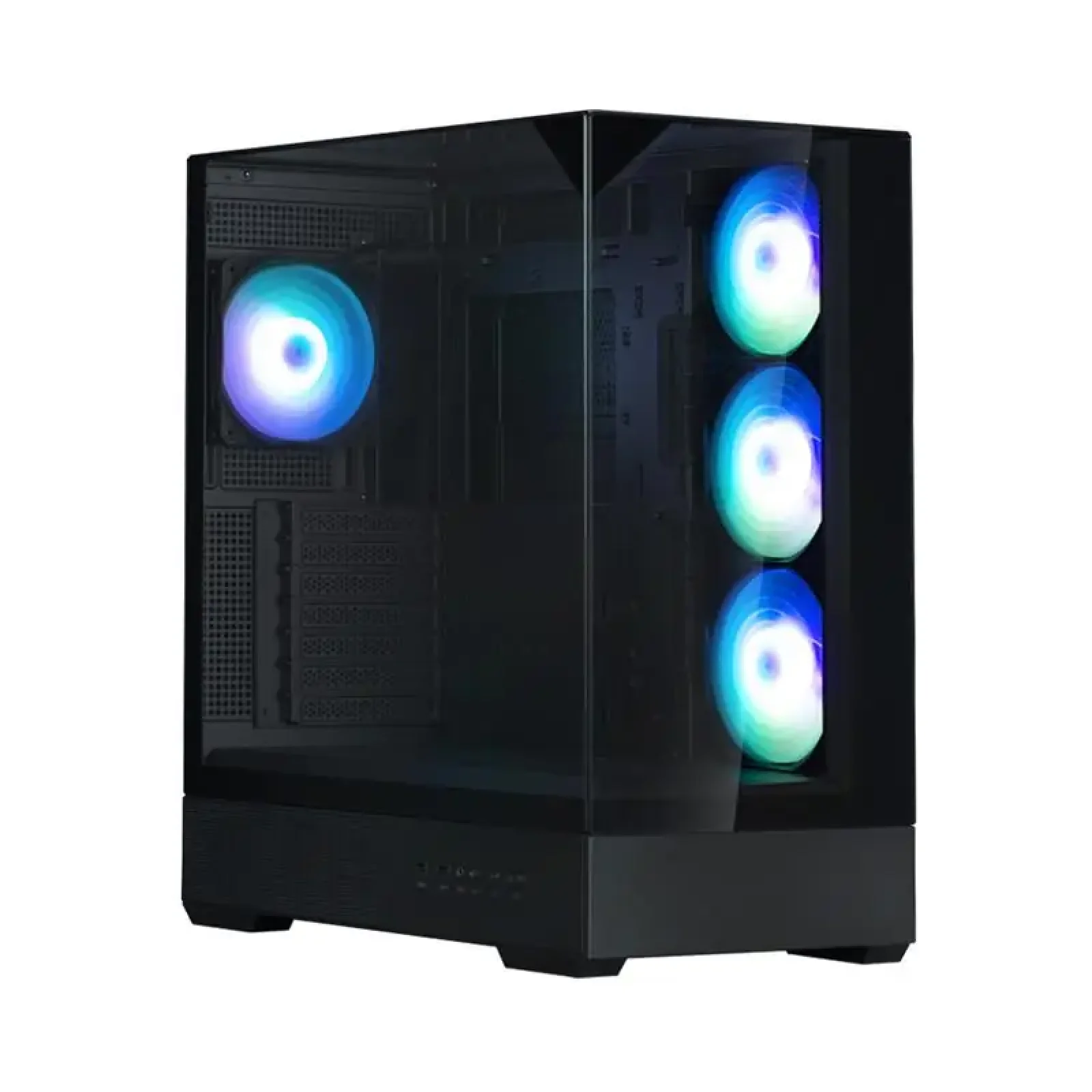Корпус Zalman P40 Prism Plus без БЖ, 2xUSB3.0, 1x Type C, 3x120мм ARGB Reverse, 1x120мм ARGB, VGA 420мм, LCS ready, TG TG Side/Front/Top Panel, ATX, Black (P40PRISMPLUSBLACK) UA