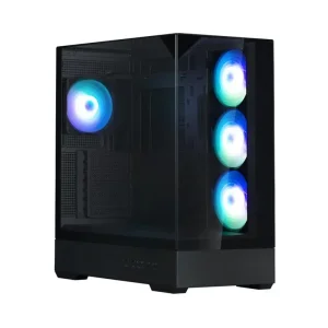 Корпус Zalman P40 Prism Plus без БЖ, 2xUSB3.0, 1x Type C, 3x120мм ARGB Reverse, 1x120мм ARGB, VGA 420мм, LCS ready, TG TG Side/Front/Top Panel, ATX, Black (P40PRISMPLUSBLACK) UA