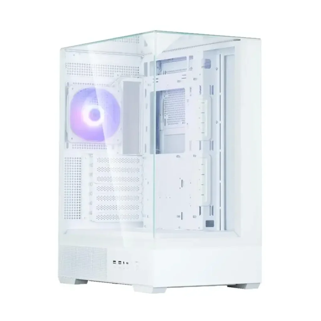 Корпус Zalman P40 Prism без БЖ, 2xUSB3.0, 1xUSBType-C, 1x120мм ARGB, VGA 420мм, LCS ready, TG 3x Panels, ATX, білий (P40PRISMWHITE) UA