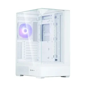 Корпус Zalman P40 Prism без БЖ, 2xUSB3.0, 1xUSBType-C, 1x120мм ARGB, VGA 420мм, LCS ready, TG 3x Panels, ATX, білий (P40PRISMWHITE) UA