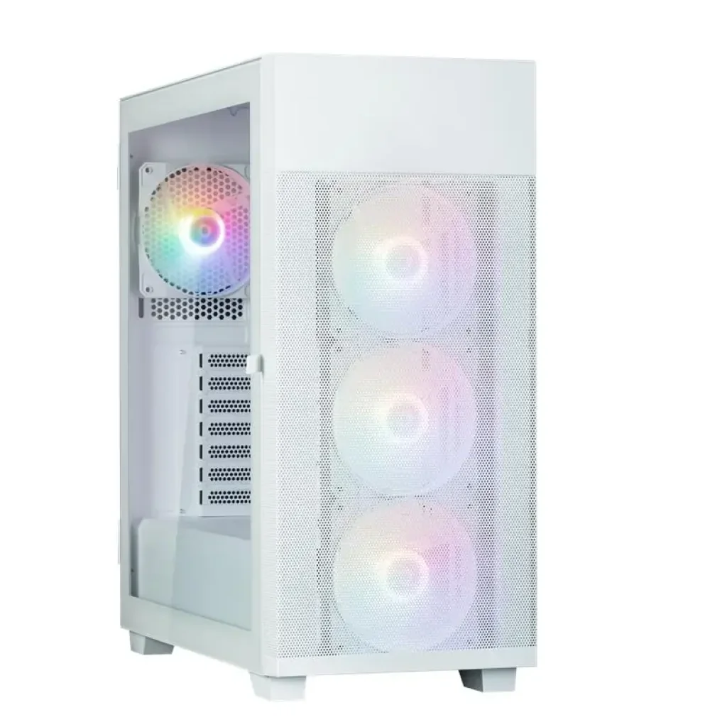 Корпус Zalman S5 Neo без БП, 1xUSB3.1, 1xUSB2.0, 4x120мм FRGB, VGA 390мм, LCS ready, TG Side Panel, ATX, білий (S5NEOWHITE) UA