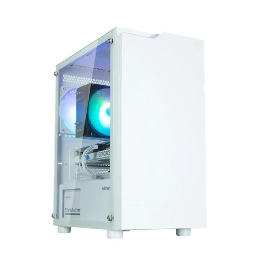 Корпус Zalman T4 Plus без БЖ, 2xUSB3.0, 1xUSB2.0, 1x120мм ARGB, VGA 3200мм, LCS ready, TG Side Panel, mATX, білий (T4PLUSWHITE) UA