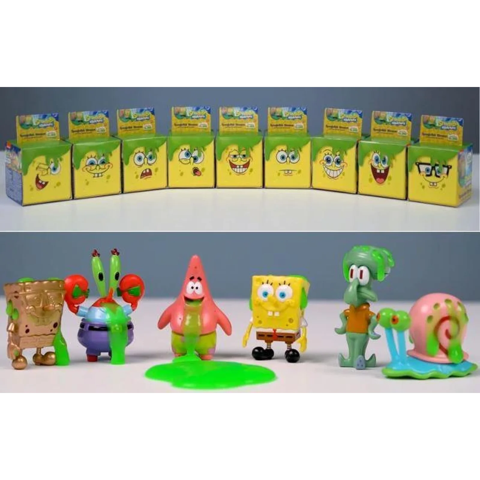 Ігрова фігурка-сюрприз SpongeBob Slime Cube фігурка і слайм в ас., EU690200 UA