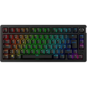 Клавіатура механічна HyperX Alloy Rise 75key, Red, USB-A/WL/BT, EN/UA, RGB, чорний, 91Y91AA UA