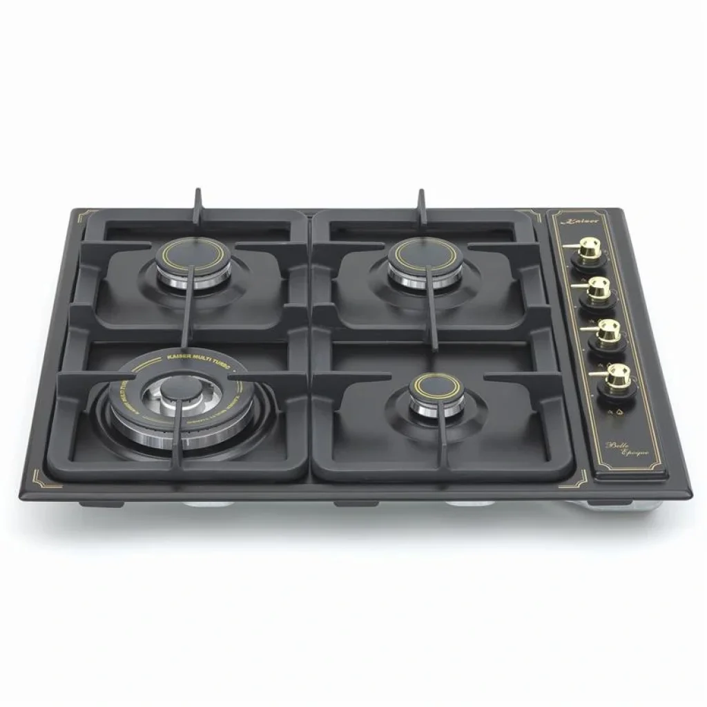 Варочная поверхность газовая Kaiser KG6976GBETurbo - Шx60см./WOK/чугунные решетки/антрацит UA