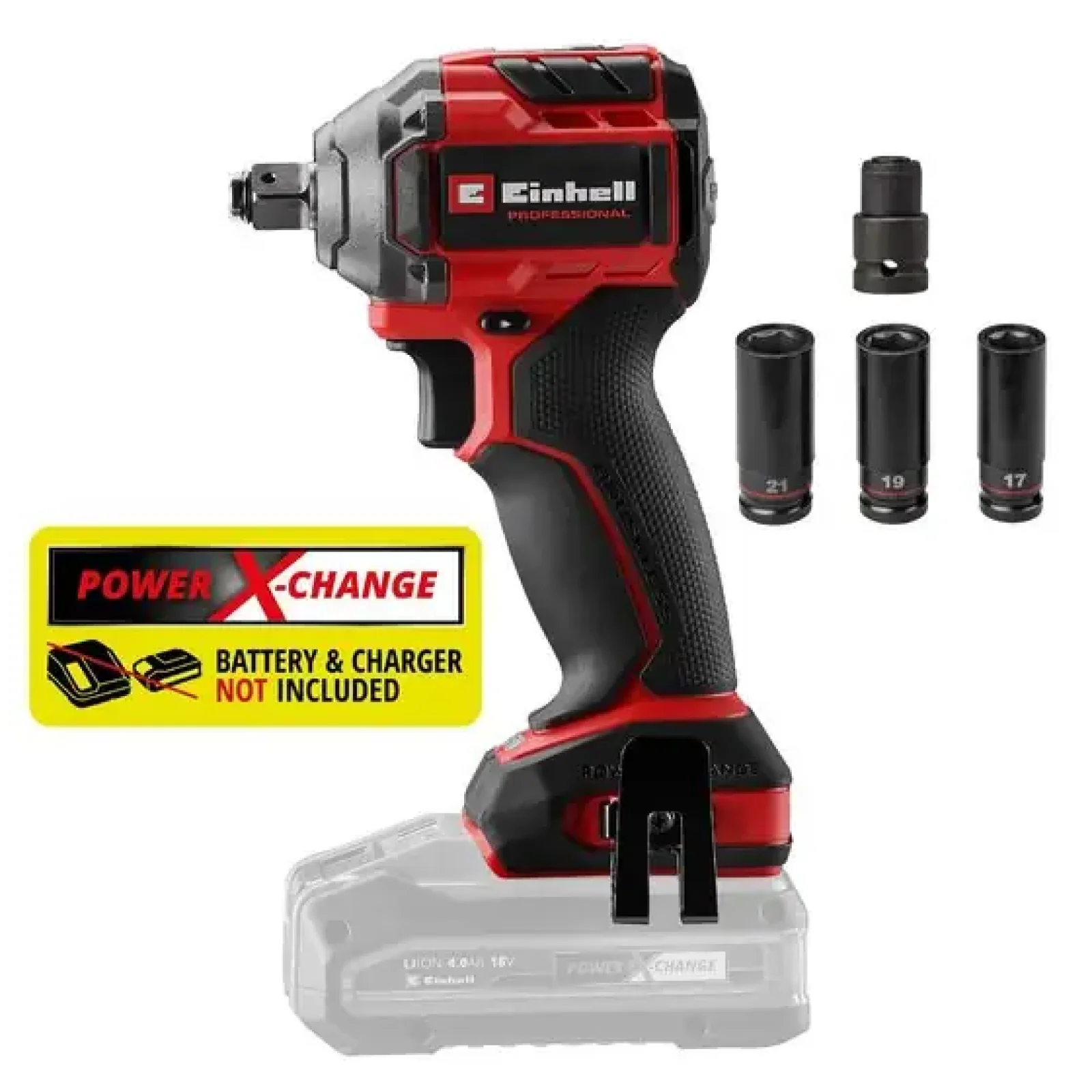 Гайковерт акумуляторний ударний Einhell Professional TP-CW 18/260-C Li BL - Solo 18В безщітковий 260Нм 0-2700об/хв 0.95кг без АКБ та ЗП (4510090) UA