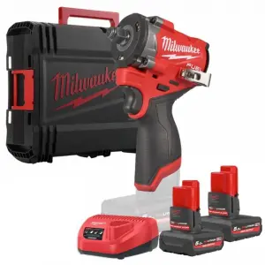 Гайковерт ударний акумуляторний Milwaukee M12 FCIWF12G3-502X 12В АКБ 2х5А·год 542Нм 0-3000об/хв 1/2" ЗП M12C кейс 1.5кг (4933493455) UA
