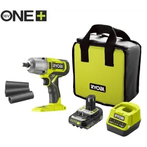 Гайковерт ударний акумуляторний Ryobi ONE+ RIW18-1C20SA3 18В АКБ 1х2А·год 2600об·хв 800Нм 1/2" 3 швидкості 1.7кг сумка (5133005664) UA