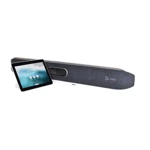 Відеотермінал Poly Studio X50 з контролером TC8, 4K, 5 х Uni-mic, радіус дії 7,62 м, динамік 20 Вт, Poly Video OS, сертифікати Microsoft Teams, Zoom Rooms, сіри (83Z47AA) UA