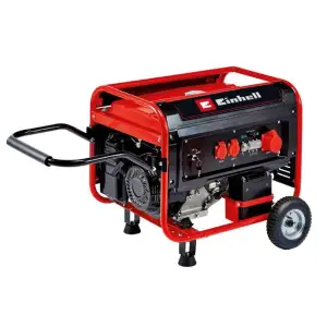 Генератор бензиновий Einhell TC-PG 55/E5, 230В/380В, 3.6кВт (макс. 5.5кВт), електростарт, 25л, 83кг, 4152562 UA