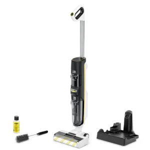 Пилосос Karcher безпровідний FCV 4, 180Вт, конт пил -0.45л, вода -0.75л, автон. робота до 45хв, вага-4.1кг, білий (1.056-131.0) UA