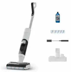 Пилосос Rowenta безпровідний X-Clean 5 Pro, 250Вт, вологе прибирання, конт пил -0.5л, вода -0.65л, автон. робота до 50хв, вага-4.2кг, микрофильтр, білий (GZ5435E0) UA