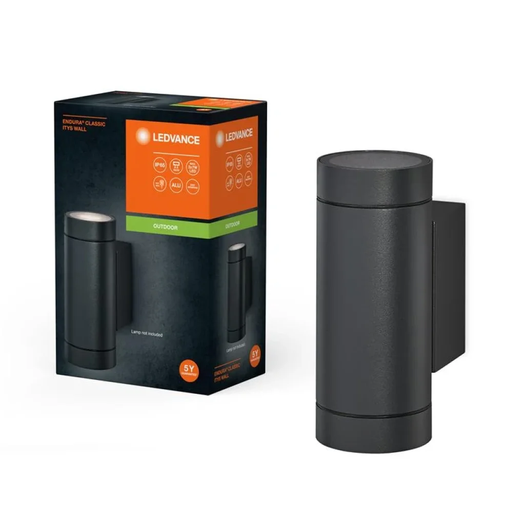Светильник LEDVANCE GU10 фасадный IP65 ENDURA CLASSIC ITYS WALL черный, 4099854183041 UA