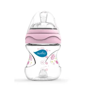 Пляшка для годування Nuvita Mimic 150мл, 0міс+, антиколікова, рожевий (NV6010Pink) UA