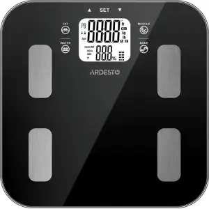 Ваги ARDESTO підлогові, 180кг, AAAx3 в комплекті, скло, чорні (SCB-980BL) UA