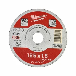 Диск відрізний Milwaukee по металу, 125х1.5х22.2мм (4932451479) UA