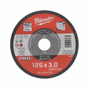 Диск відрізний Milwaukee PRO+ по металу, 125х3х22.2мм (4932451492) UA