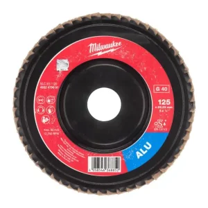 Диск пелюстковий Milwaukee ALUMINIUM, 125x22.2мм, K40 (4932479091) UA