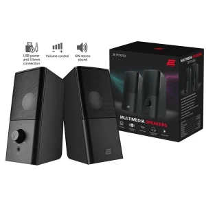 Акустична система 2E PCS202, 2.0, USB, Black, 2E-PCS202BK UA