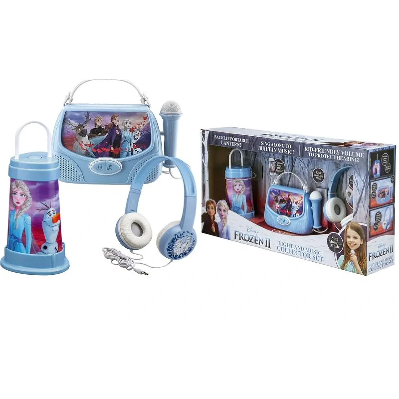 Подаруновий набір eKids Disney Frozen 2, Караоке + Портативний нічник + Навушники, FR-300.11MV9M UA