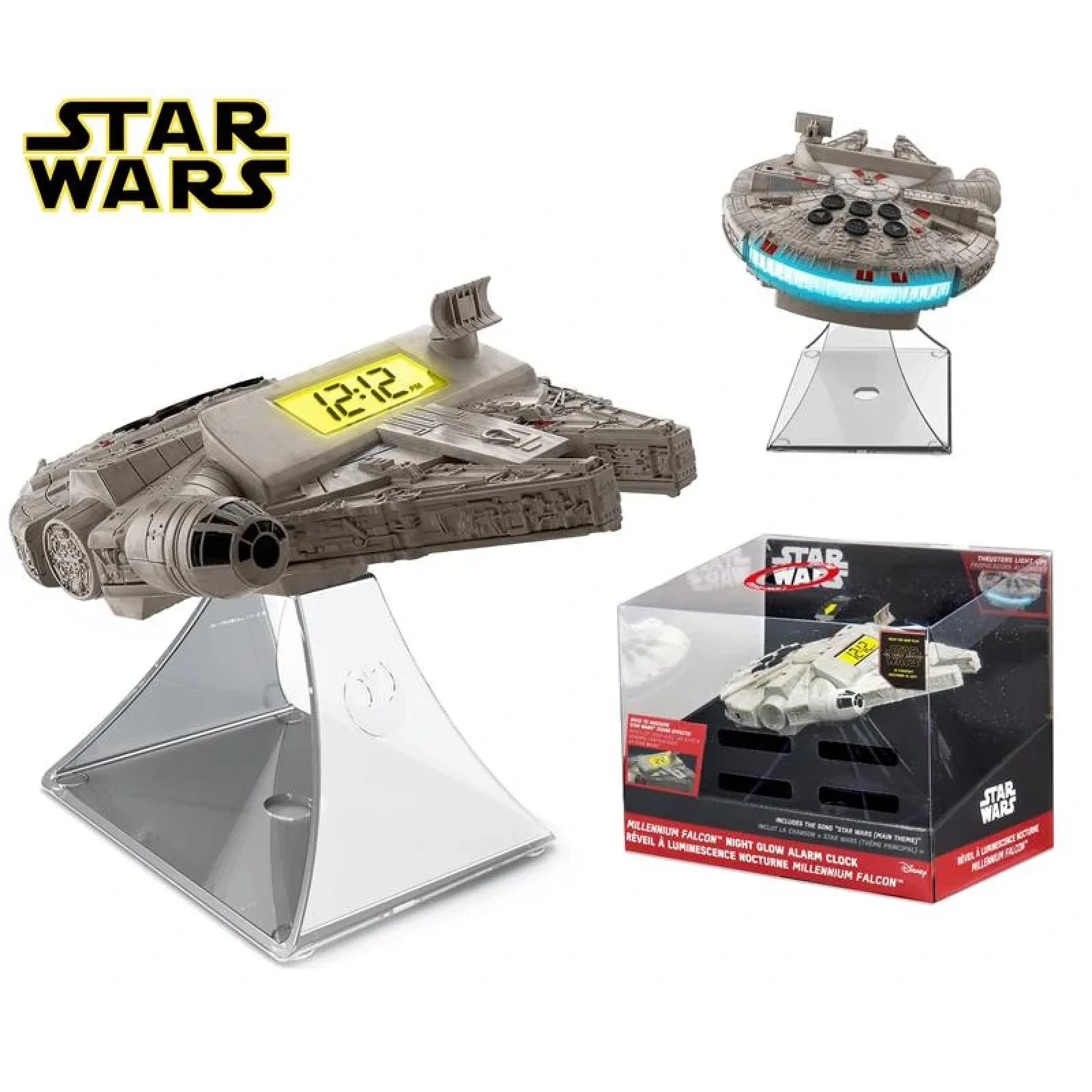 Радиочасы eKids/iHome Disney, Star Wars, Millenium Falcon c ночником, SW-347.UFMV7 UA