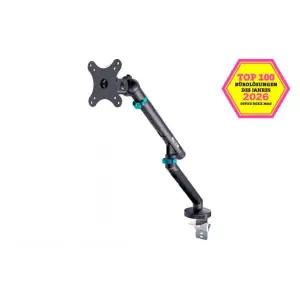 Кріплення DIGITUS Monitor Clamp, до 35"/10кг, з нахилом, поворотом, чорне (DA-90469) UA