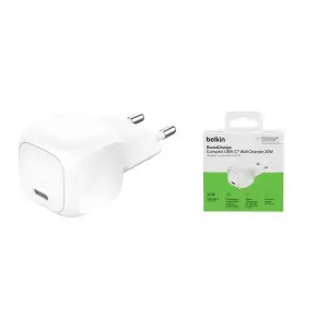 МЗП Belkin 20Вт USB-C PD PPS, білий (WCA009KQWH) UA