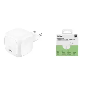 МЗП Belkin 65Вт USB-С GAN PD PPS, білий (WCA011KQWH) UA