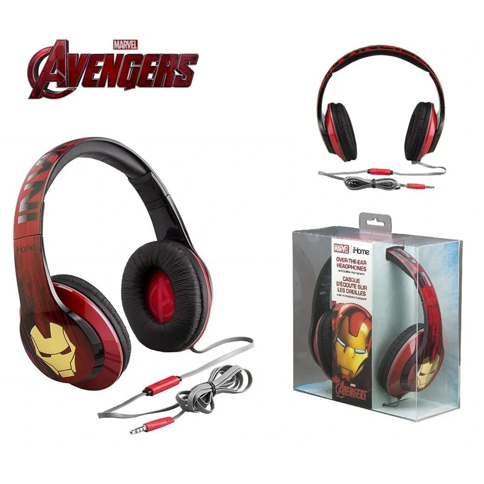 Навушники eKids/iHome MARVEL, Iron Man, Mic, VI-M40IM.11XV7 UA