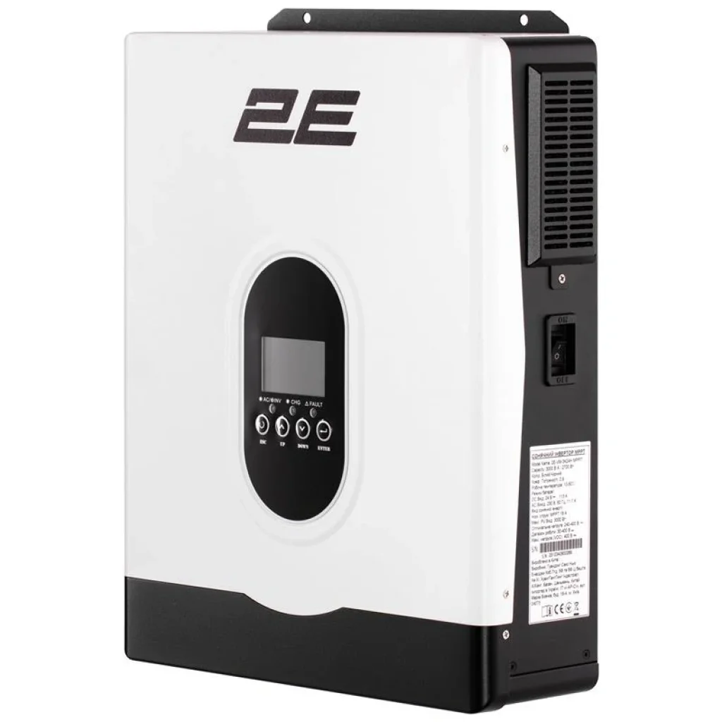 Інвертор сонячний автономний 2E VM-3K24H 3000VA/2700W, 24V, Hi-Voltage MPPT, 2E-VM-3K24H UA