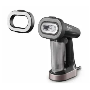 Відпарювач Tefal компактний Pure Force 3в1, 1800Вт, 180мл, постійна пара - 35гр, керам. підошва, чорно-рожевий (DT8765E0) UA