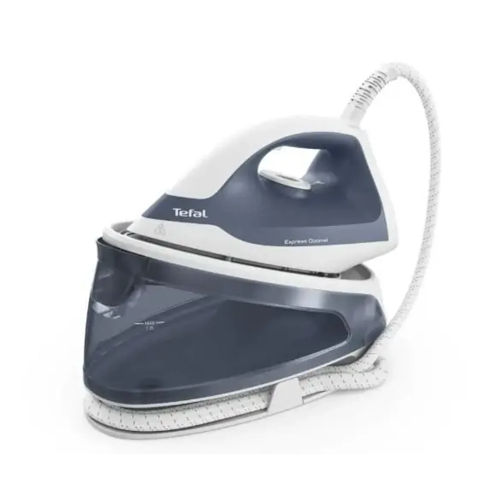 Праска-парогенератор Tefal Optimal, 2200Вт, 1200мл, паровий удар -190гр, постійна пара - 110гр, керам. підошва, біло-синій (SV4110E0) UA