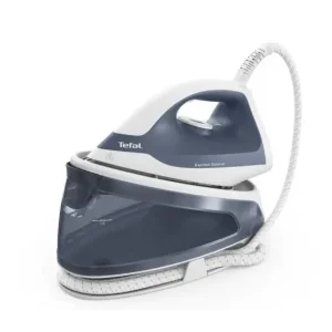 Праска-парогенератор Tefal Optimal, 2200Вт, 1200мл, паровий удар -190гр, постійна пара - 110гр, керам. підошва, біло-синій (SV4110E0) UA