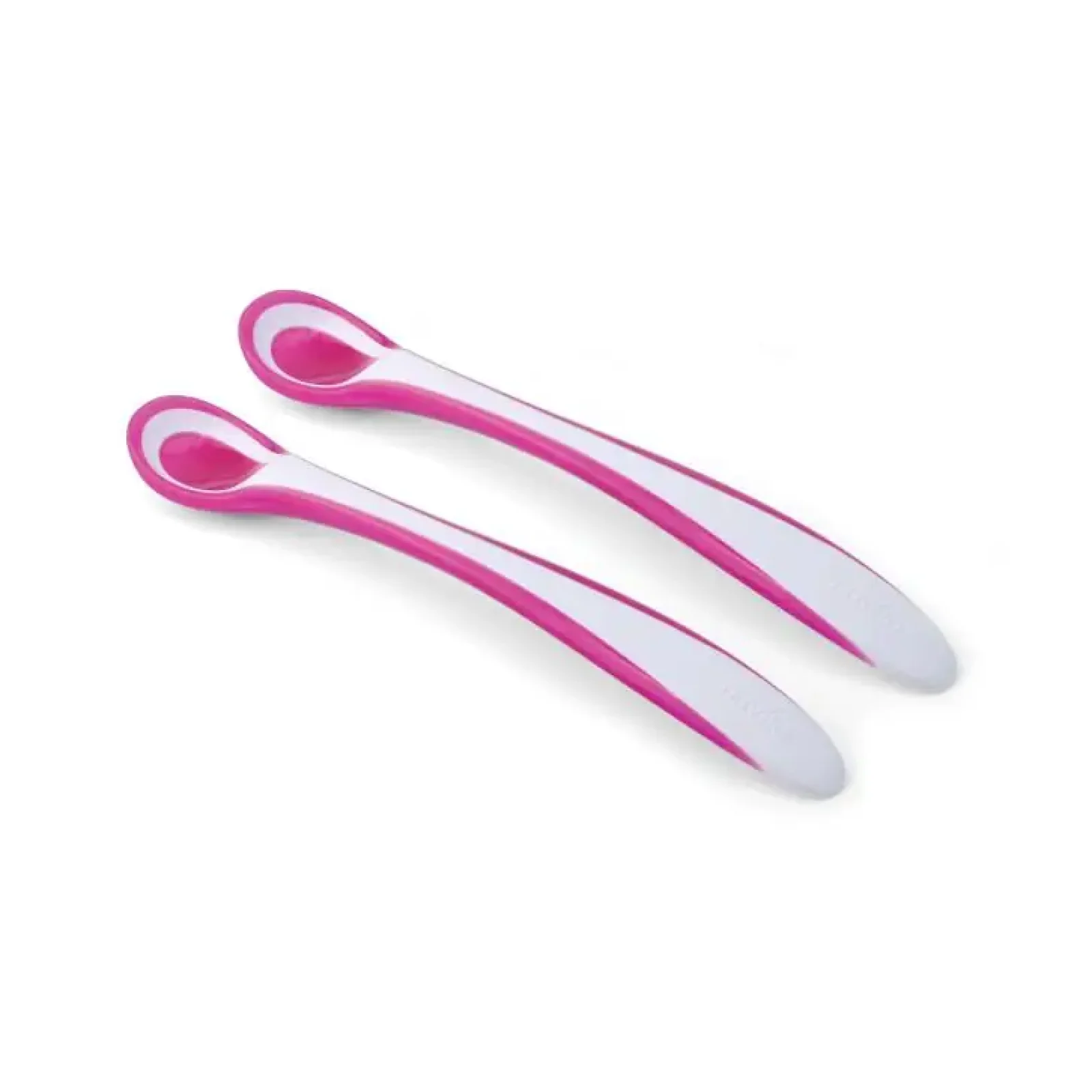 Дитяча ложечка Nuvita Easy Eating 6міс+, з термоіндикатором, 2шт, рожевий (NV8485Pink) UA
