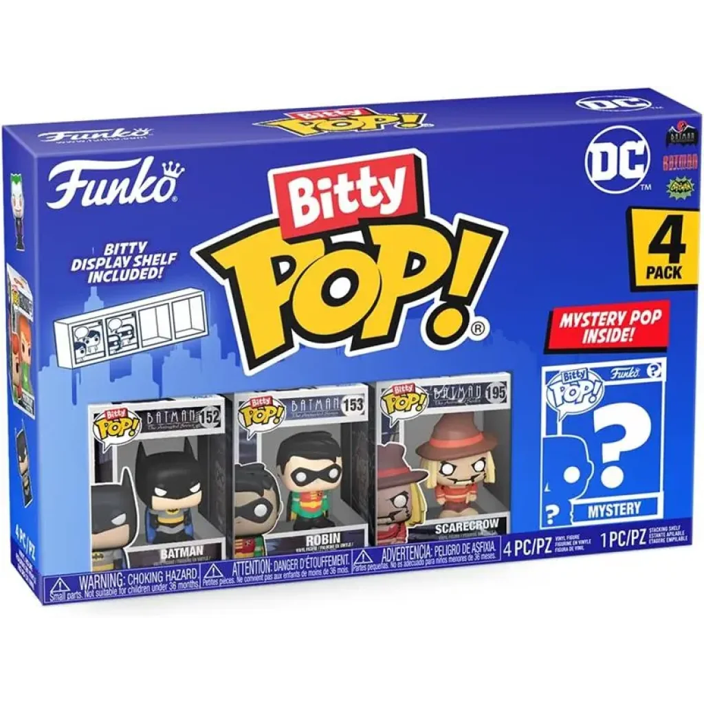 Набір подарунковий Funko POP (Bitty): DC- Batman 4pk (889698713115) UA