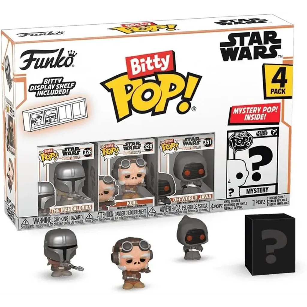 Набір подарунковий Funko POP (Bitty): Mandalorian - Mandalorian 4pk (889698754521) UA