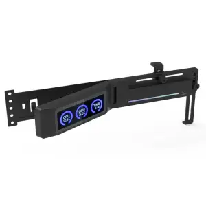 Тримач VGA з дисплеєм Zalman ZM-VS3 DS, 5V 3Pin ARGB, USB 9Pin ARGB, чорний (ZM-VS3DSBLACK) UA