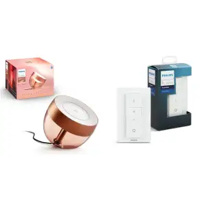 Набір Philips Hue (Dimmer, світильник Iris мідний), DIMMER_V1+IRIS_COPPER UA