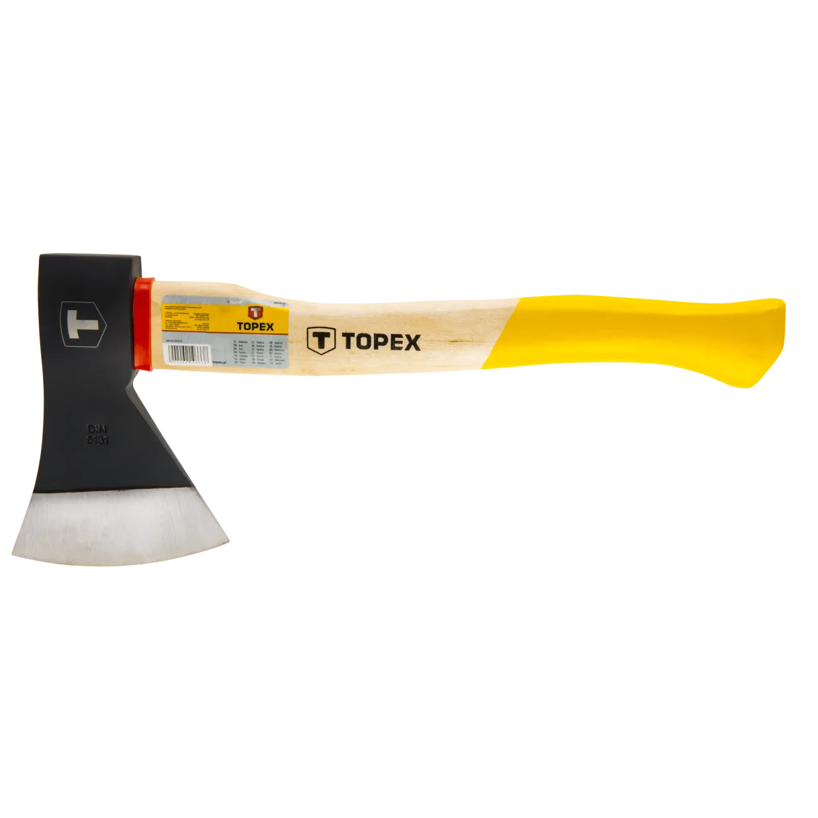 Сокира універсальна TOPEX руків'я дерев'яне 36см 600г (05A136) UA